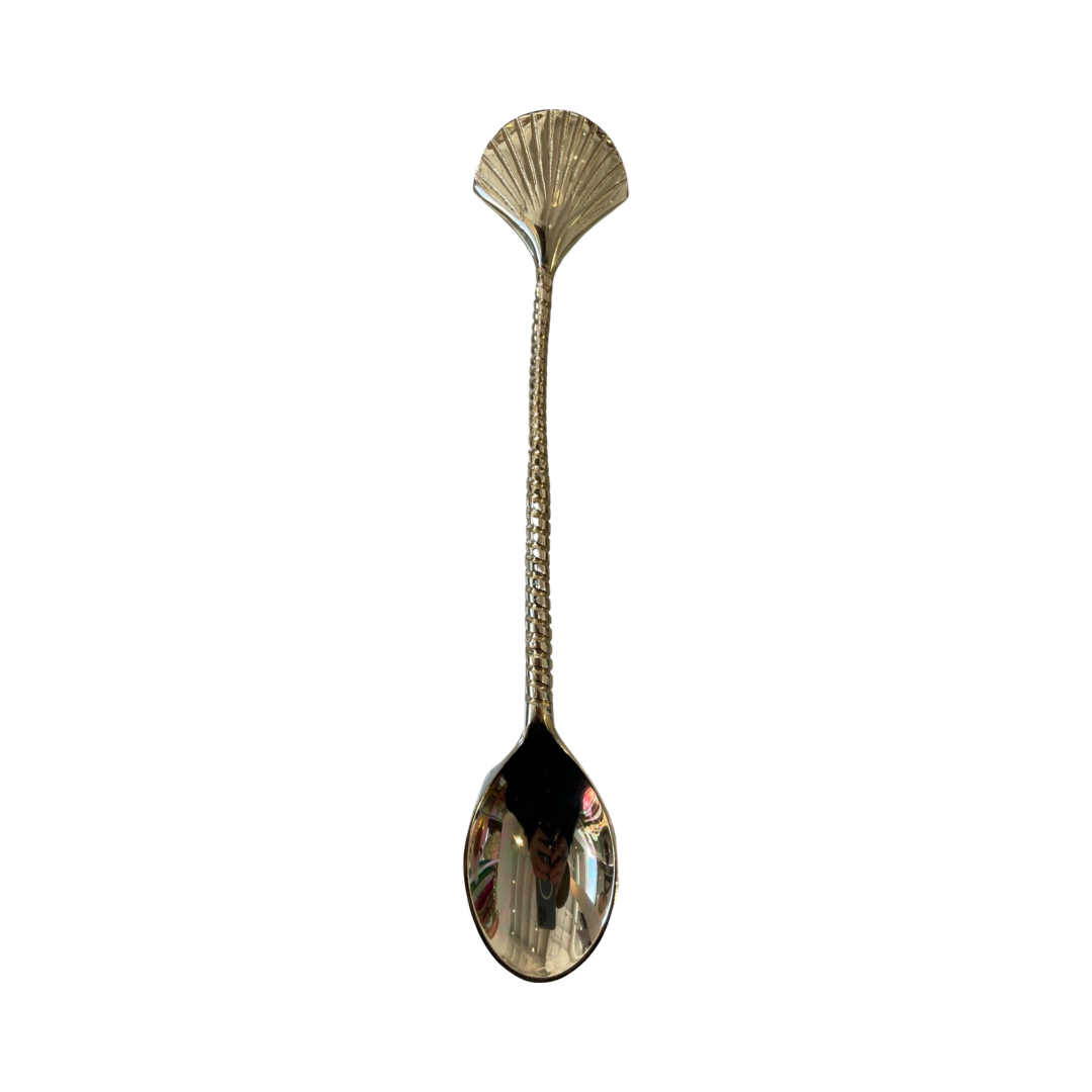 SHELL SPOON | GOLD FINISH