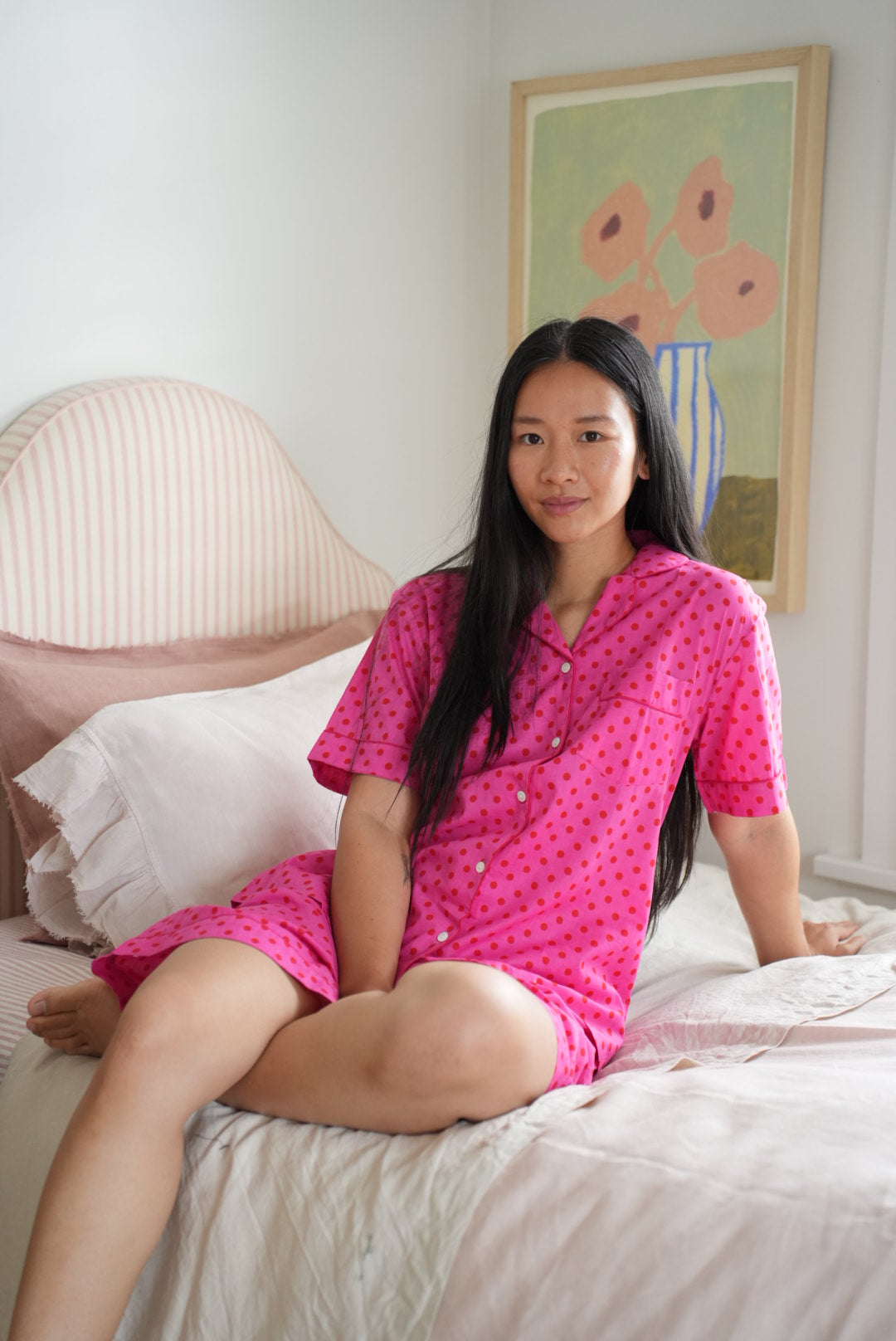 PYJAMAS | PINK RED POLKA DOT | SHORT