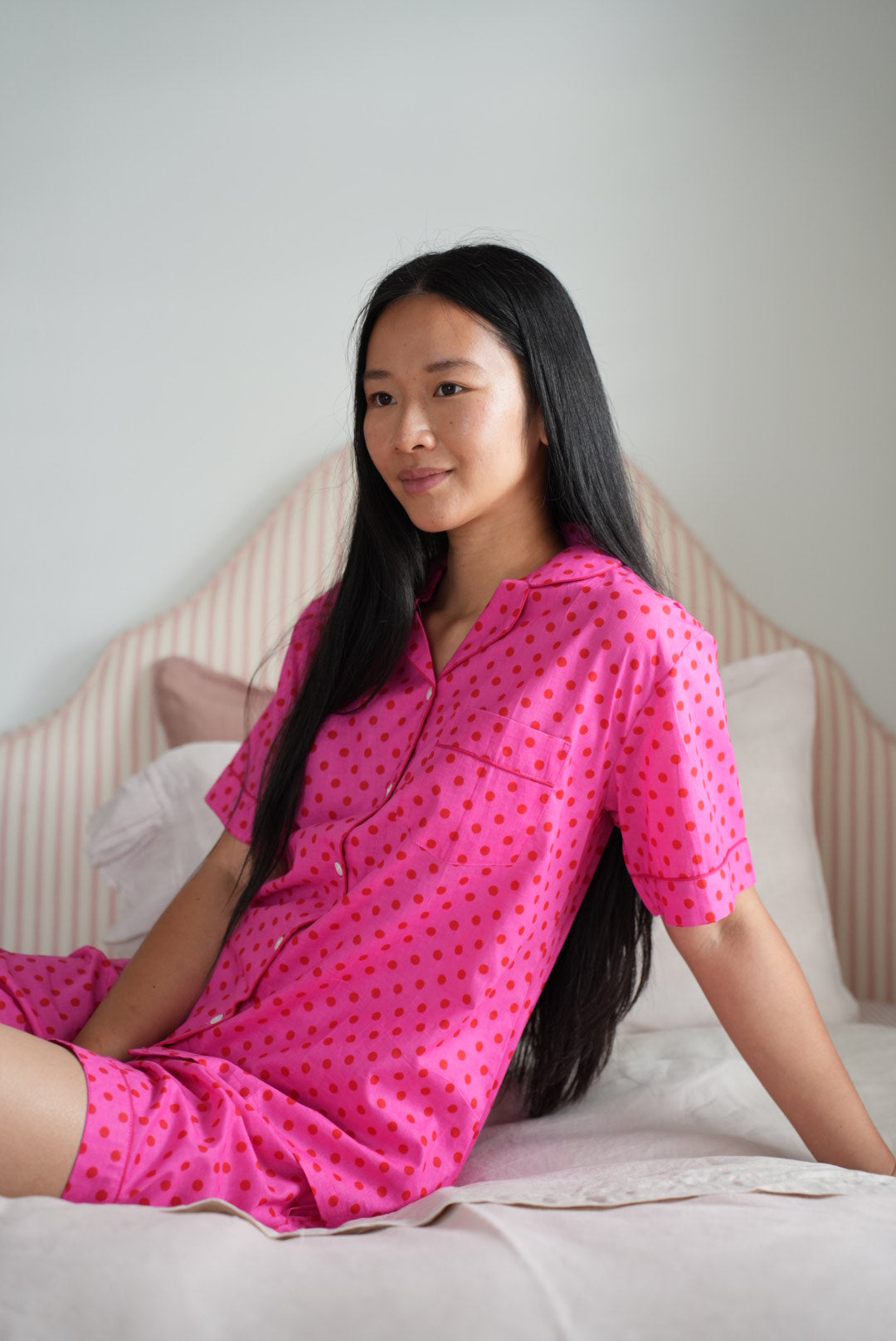PYJAMAS | PINK RED POLKA DOT | SHORT