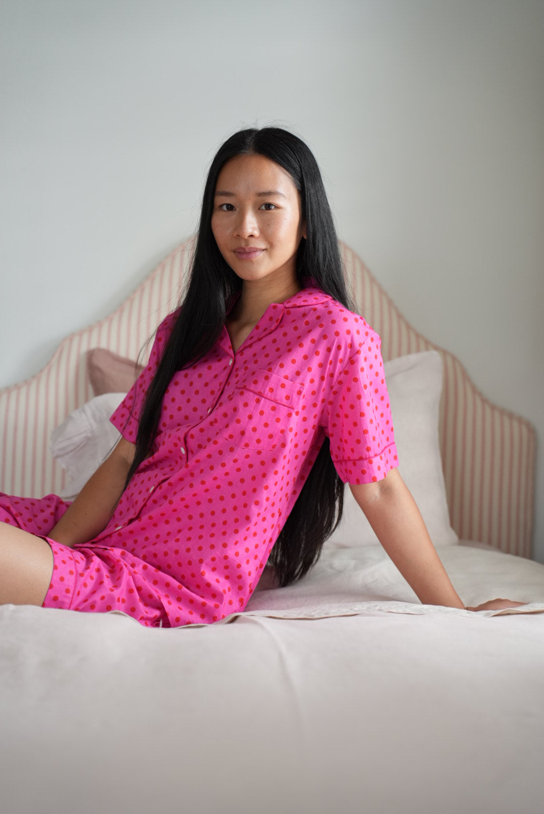 PYJAMAS | PINK RED POLKA DOT | SHORT