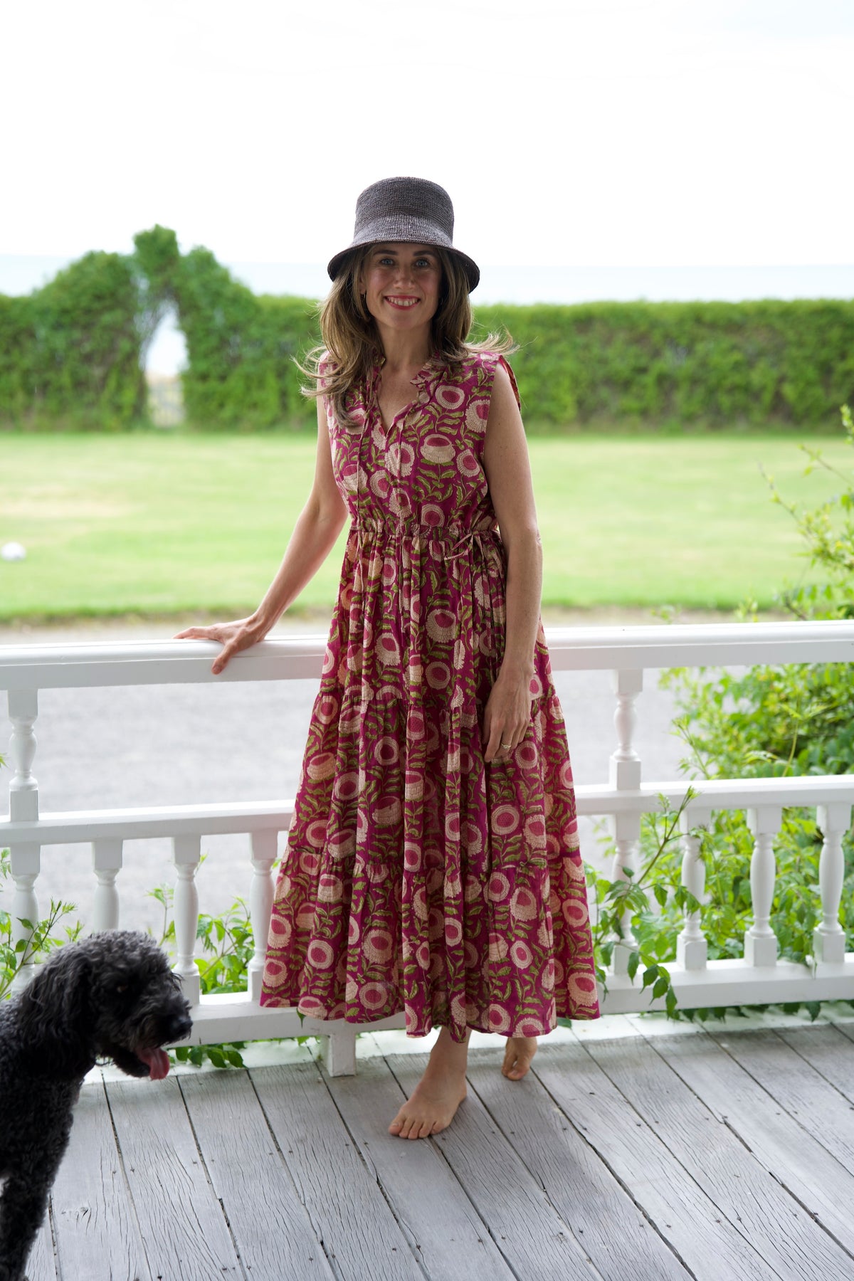 LUCIA DRESS | MAGENTA | FREE SIZE