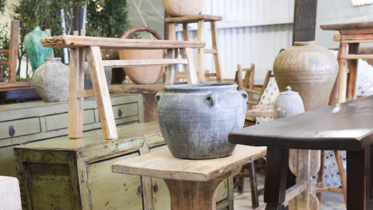 ANTIQUE GREY URN