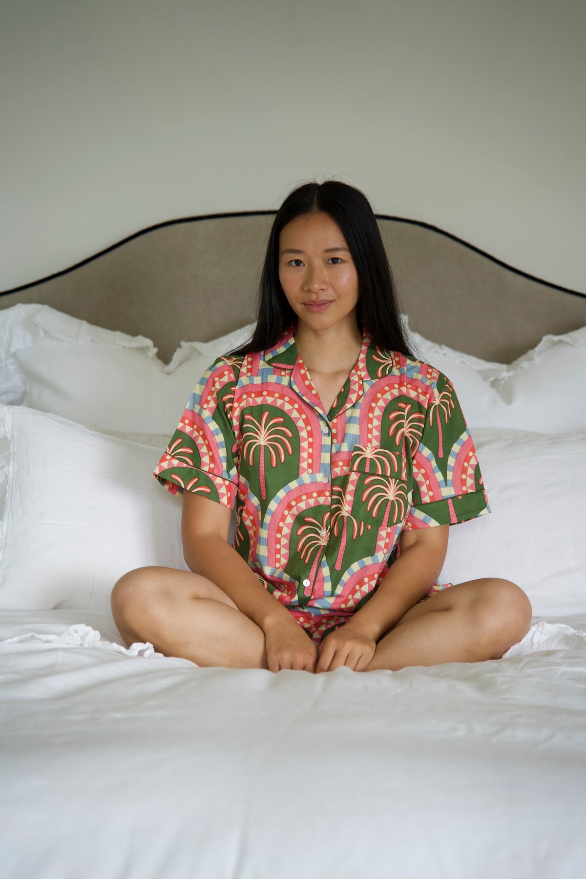 PYJAMAS | GREEN PALM | SHORT