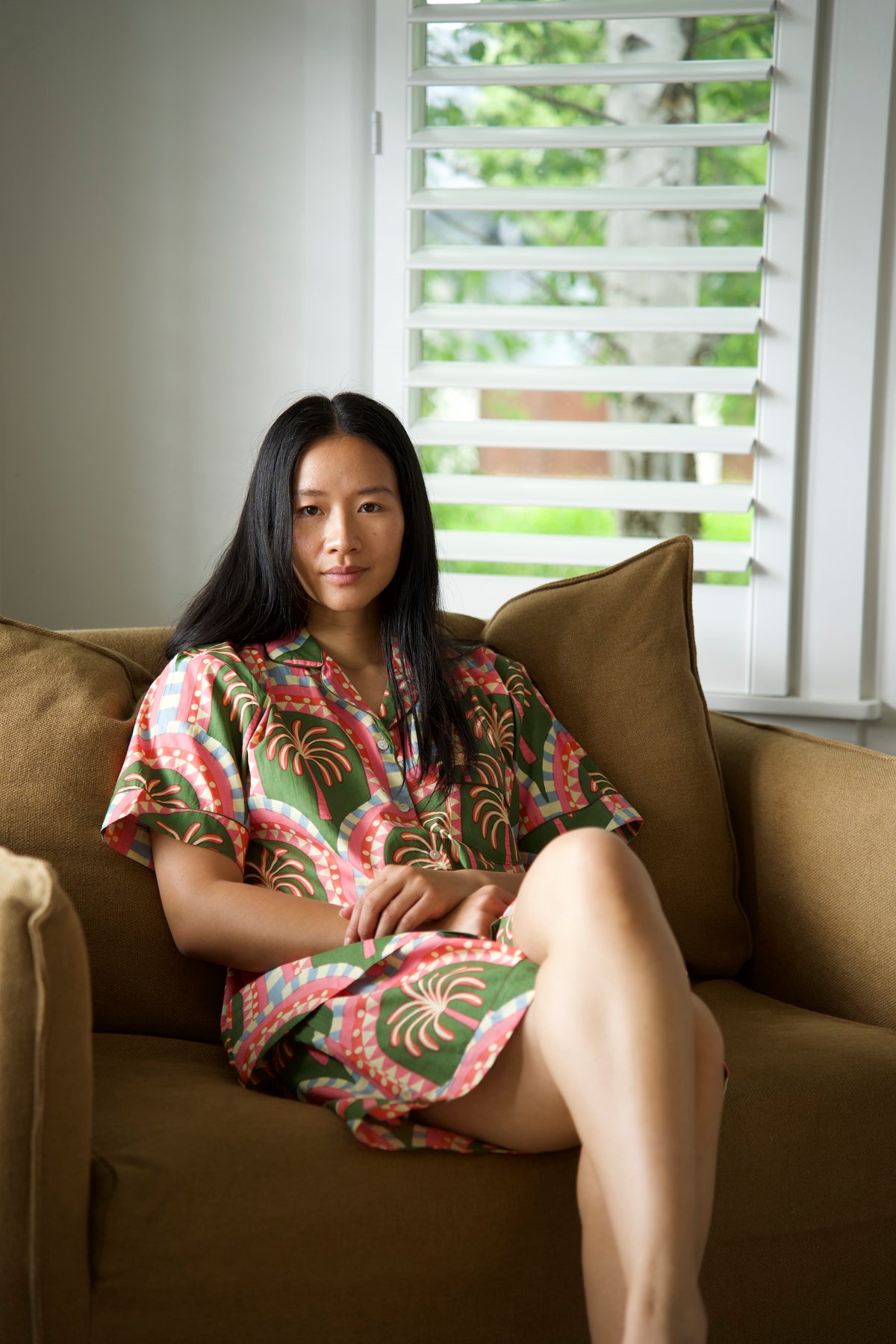 PYJAMAS | GREEN PALM | SHORT
