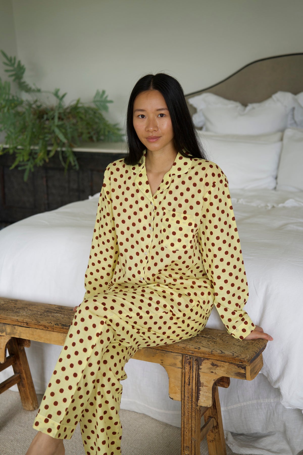 PYJAMAS | YELLOW POLKA DOT | LONG