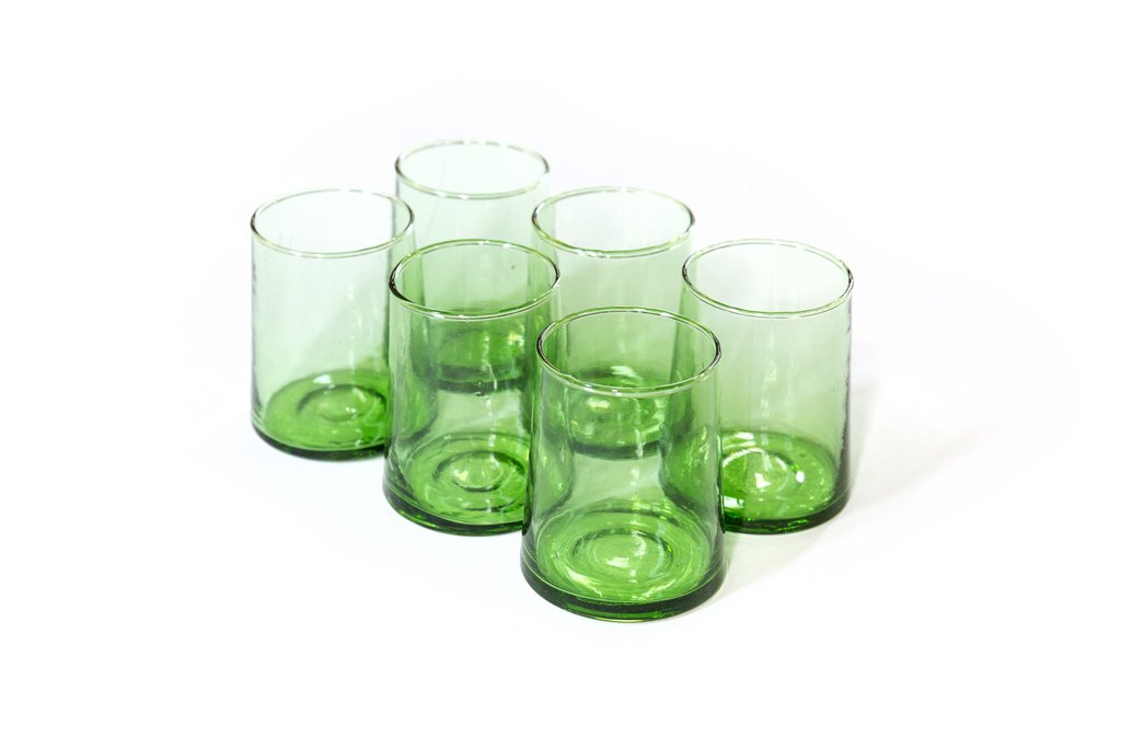 MOROCCAN BELDI GLASS GREEN