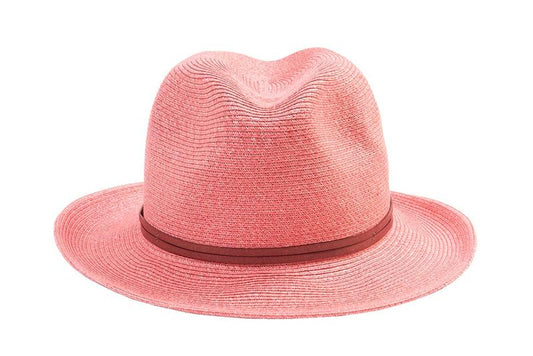 TRAVAUX EN COURS- BORSALINO HAT LEATHER STRAP | ROSA