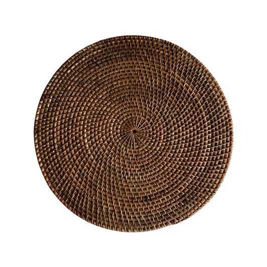 ROUND RATTAN PLACEMAT | NATURAL